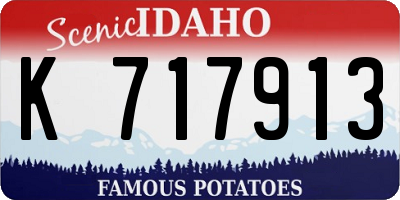ID license plate K717913