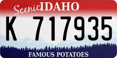 ID license plate K717935