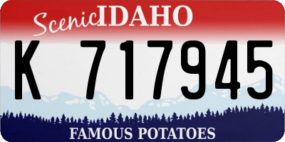 ID license plate K717945