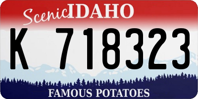 ID license plate K718323