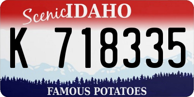 ID license plate K718335
