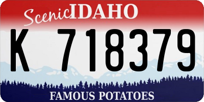 ID license plate K718379