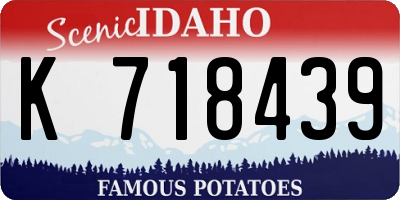 ID license plate K718439