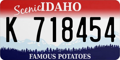 ID license plate K718454
