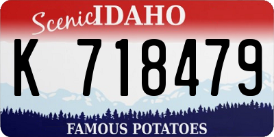 ID license plate K718479