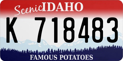 ID license plate K718483