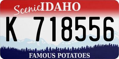 ID license plate K718556