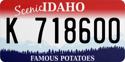 ID license plate K718600