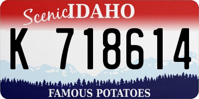 ID license plate K718614