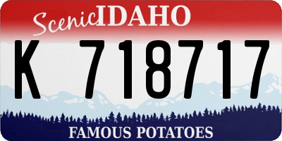 ID license plate K718717