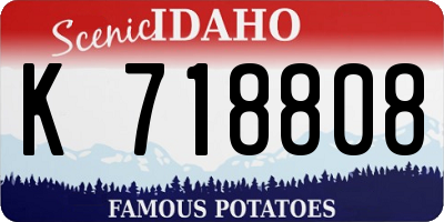 ID license plate K718808