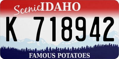 ID license plate K718942