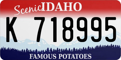 ID license plate K718995