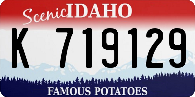 ID license plate K719129