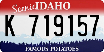 ID license plate K719157