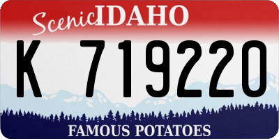 ID license plate K719220