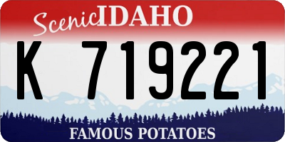 ID license plate K719221