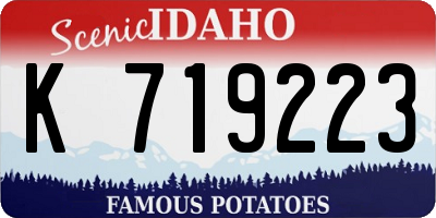 ID license plate K719223