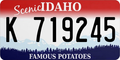 ID license plate K719245