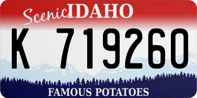 ID license plate K719260