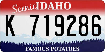 ID license plate K719286