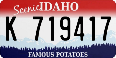 ID license plate K719417
