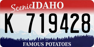 ID license plate K719428