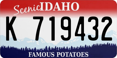 ID license plate K719432