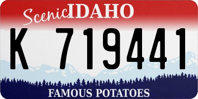 ID license plate K719441