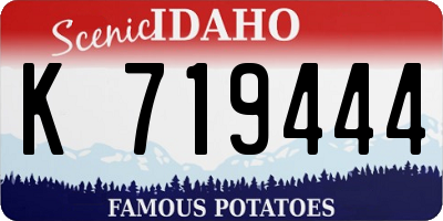 ID license plate K719444