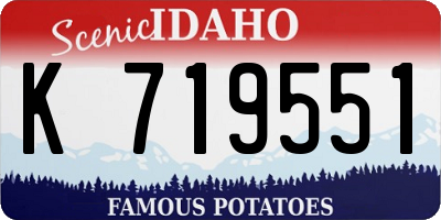 ID license plate K719551