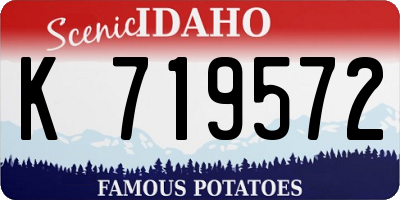 ID license plate K719572