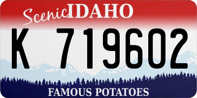 ID license plate K719602