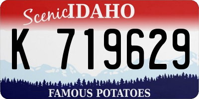 ID license plate K719629