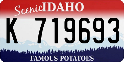 ID license plate K719693