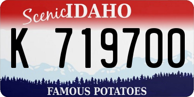 ID license plate K719700