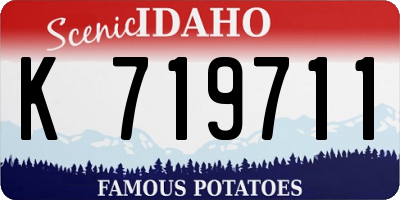 ID license plate K719711