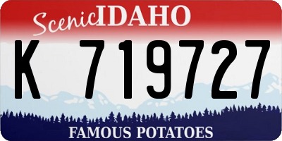 ID license plate K719727
