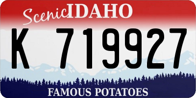ID license plate K719927