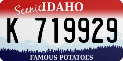 ID license plate K719929