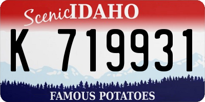 ID license plate K719931