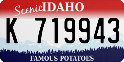 ID license plate K719943