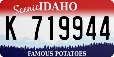 ID license plate K719944