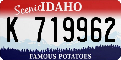 ID license plate K719962