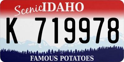 ID license plate K719978