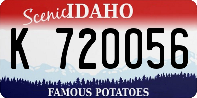 ID license plate K720056