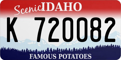 ID license plate K720082