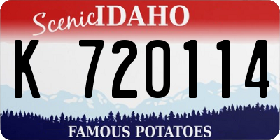 ID license plate K720114
