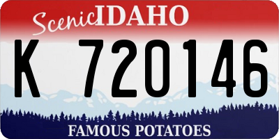 ID license plate K720146