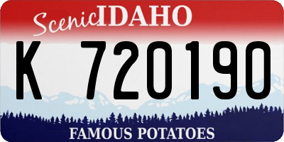 ID license plate K720190